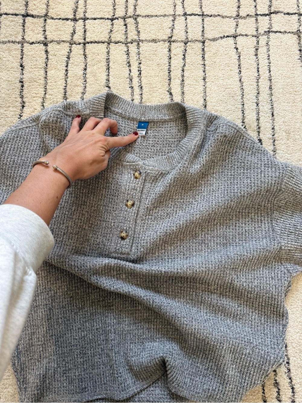 Old Navy Henley Sweater with Buttons